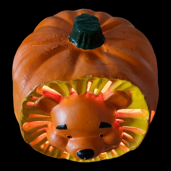 Disney Vintage 1999 "Winnie the Pooh" Light Up Halloween Pumpkin Jack-o-Lantern - Picture 4 of 12